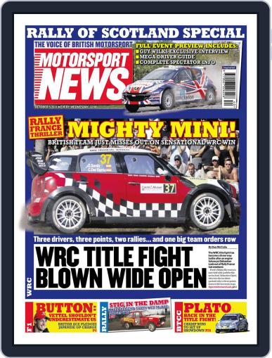 Motorsport News October 4th, 2011 Digital Back Issue Cover