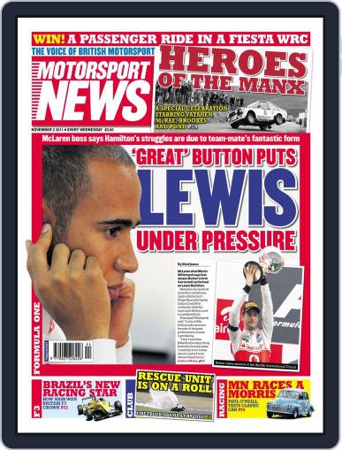 Motorsport News November 1st, 2011 Digital Back Issue Cover
