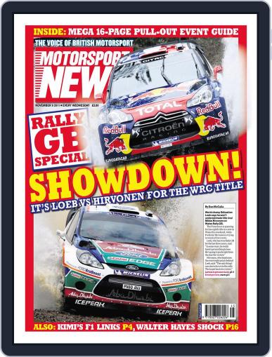 Motorsport News November 8th, 2011 Digital Back Issue Cover