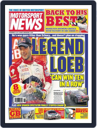 Motorsport News November 16th, 2011 Digital Back Issue Cover