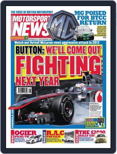 Motorsport News November 29th, 2011 Digital Back Issue Cover