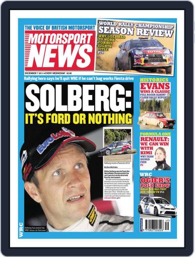 Motorsport News December 6th, 2011 Digital Back Issue Cover