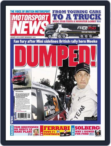 Motorsport News January 4th, 2012 Digital Back Issue Cover
