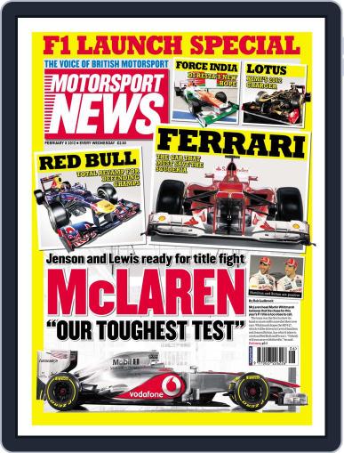 Motorsport News February 8th, 2012 Digital Back Issue Cover