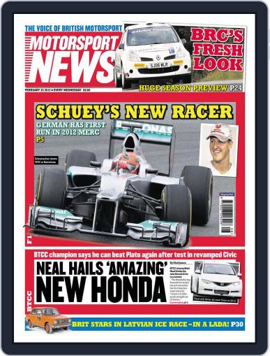 Motorsport News February 22nd, 2012 Digital Back Issue Cover
