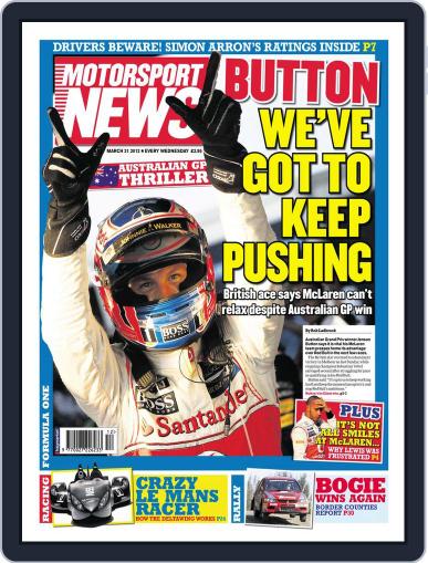 Motorsport News March 21st, 2012 Digital Back Issue Cover