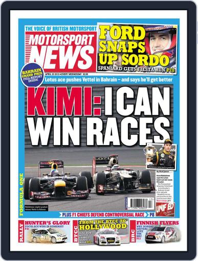 Motorsport News April 24th, 2012 Digital Back Issue Cover