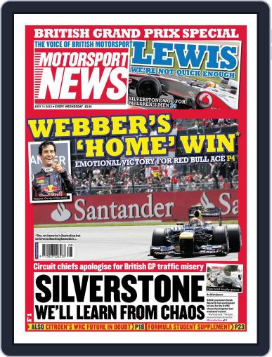 Motorsport News July 10th, 2012 Digital Back Issue Cover