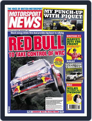 Motorsport News August 8th, 2012 Digital Back Issue Cover