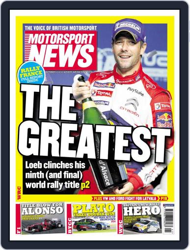 Motorsport News October 12th, 2012 Digital Back Issue Cover