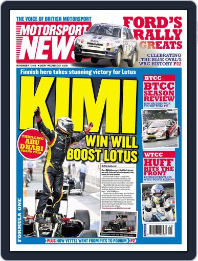 Motorsport News November 6th, 2012 Digital Back Issue Cover