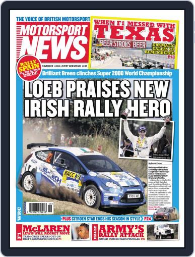 Motorsport News November 14th, 2012 Digital Back Issue Cover