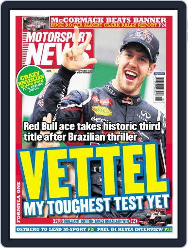 Motorsport News November 28th, 2012 Digital Back Issue Cover