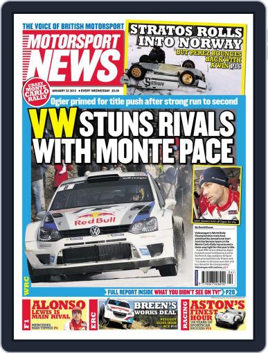 Motorsport News January 22nd, 2013 Digital Back Issue Cover
