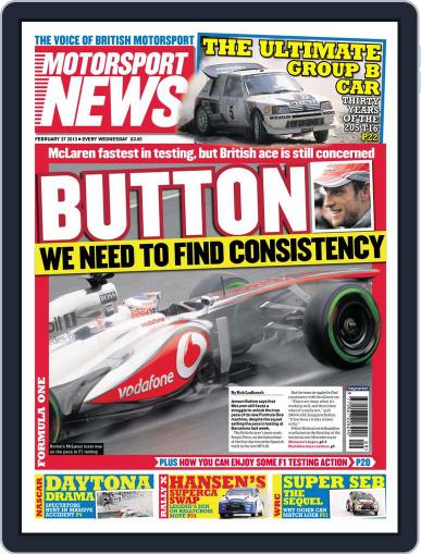 Motorsport News February 27th, 2013 Digital Back Issue Cover