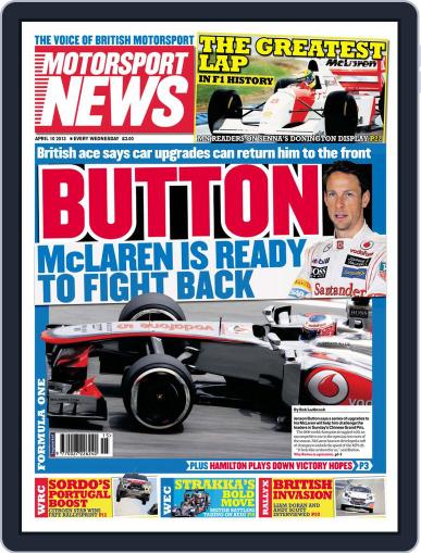Motorsport News April 10th, 2013 Digital Back Issue Cover