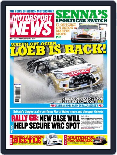 Motorsport News April 30th, 2013 Digital Back Issue Cover