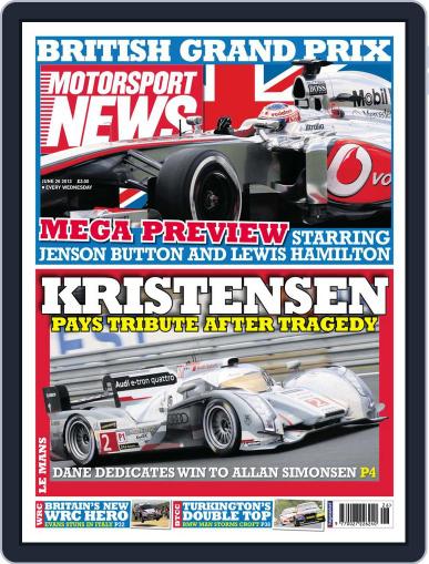 Motorsport News June 25th, 2013 Digital Back Issue Cover