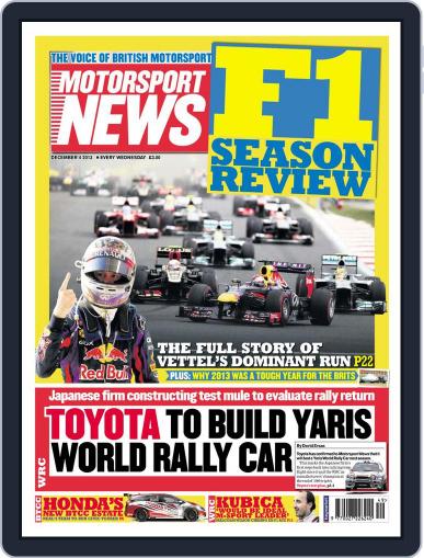 Motorsport News December 3rd, 2013 Digital Back Issue Cover