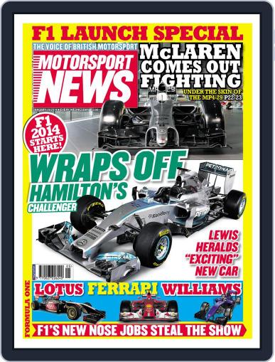 Motorsport News January 28th, 2014 Digital Back Issue Cover