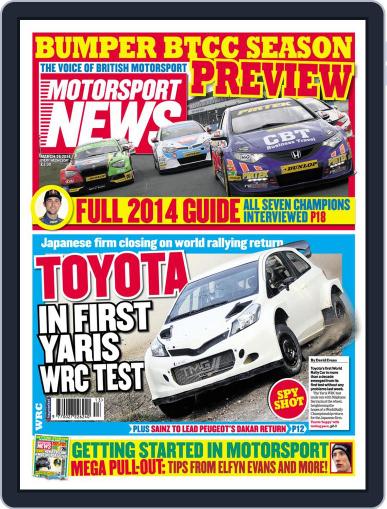 Motorsport News March 25th, 2014 Digital Back Issue Cover