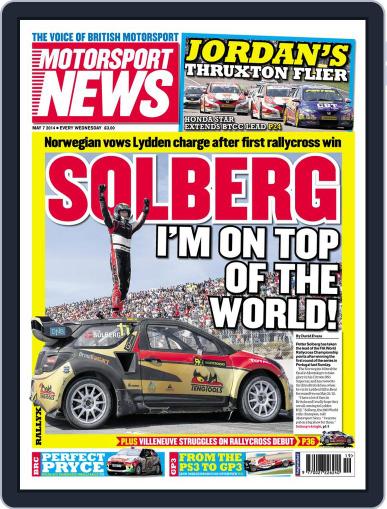 Motorsport News May 6th, 2014 Digital Back Issue Cover