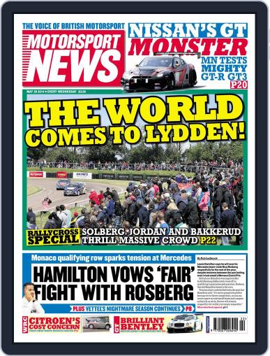 Motorsport News May 27th, 2014 Digital Back Issue Cover