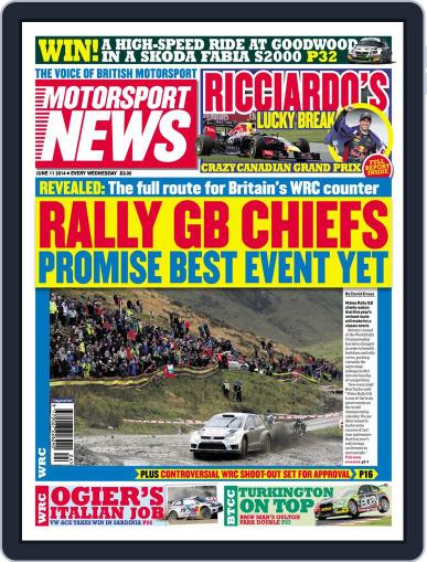 Motorsport News June 10th, 2014 Digital Back Issue Cover