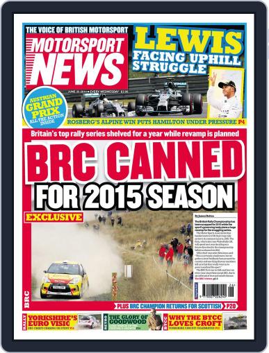 Motorsport News June 24th, 2014 Digital Back Issue Cover