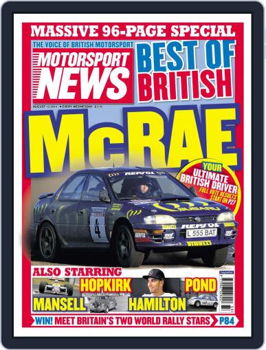Motorsport News August 12th, 2014 Digital Back Issue Cover