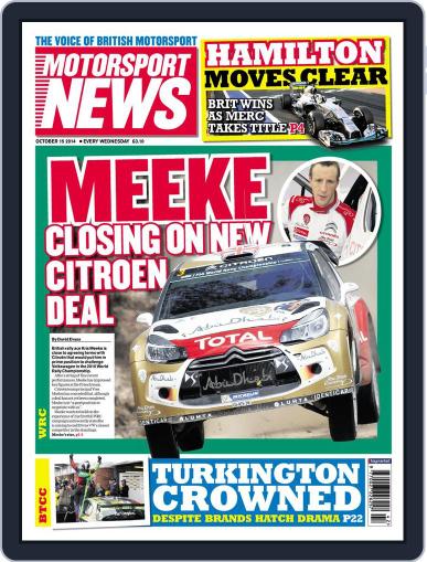 Motorsport News October 14th, 2014 Digital Back Issue Cover