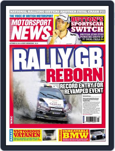 Motorsport News October 21st, 2014 Digital Back Issue Cover