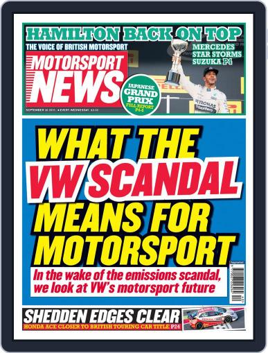 Motorsport News September 30th, 2015 Digital Back Issue Cover