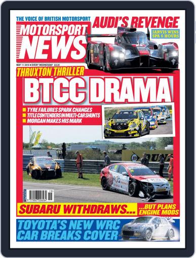 Motorsport News May 11th, 2016 Digital Back Issue Cover