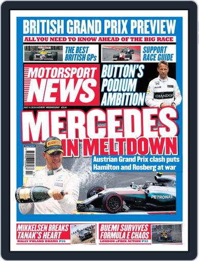 Motorsport News July 7th, 2016 Digital Back Issue Cover