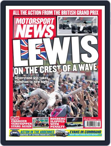 Motorsport News July 13th, 2016 Digital Back Issue Cover