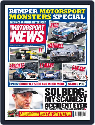 Motorsport News August 10th, 2016 Digital Back Issue Cover