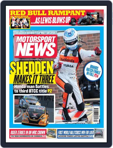 Motorsport News October 5th, 2016 Digital Back Issue Cover