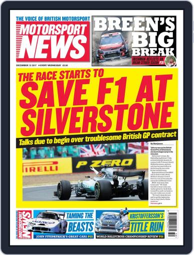 Motorsport News December 13th, 2017 Digital Back Issue Cover