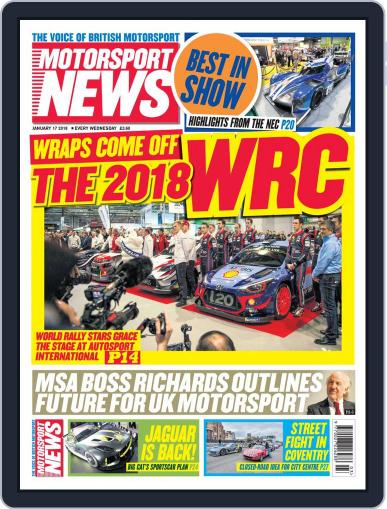 Motorsport News January 17th, 2018 Digital Back Issue Cover