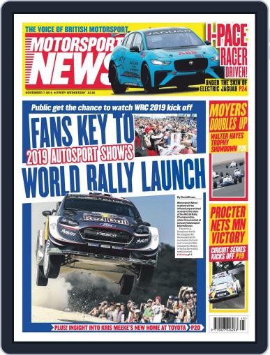 Motorsport News November 7th, 2018 Digital Back Issue Cover