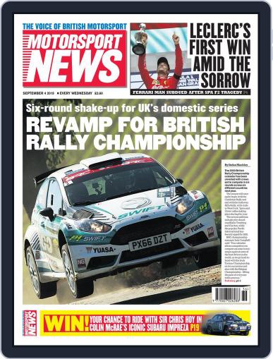 Motorsport News September 4th, 2019 Digital Back Issue Cover
