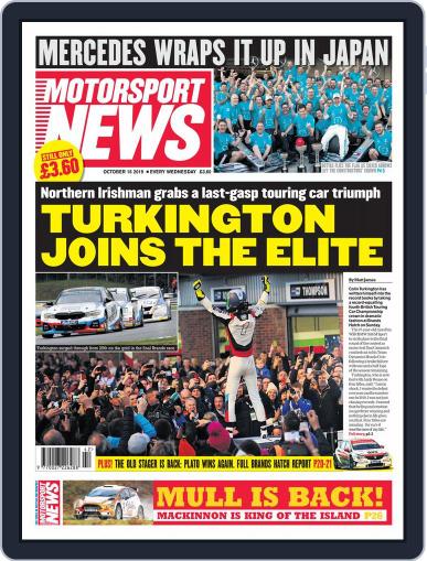 Motorsport News October 16th, 2019 Digital Back Issue Cover
