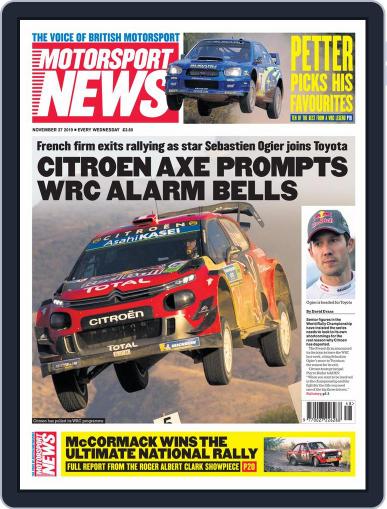Motorsport News November 27th, 2019 Digital Back Issue Cover