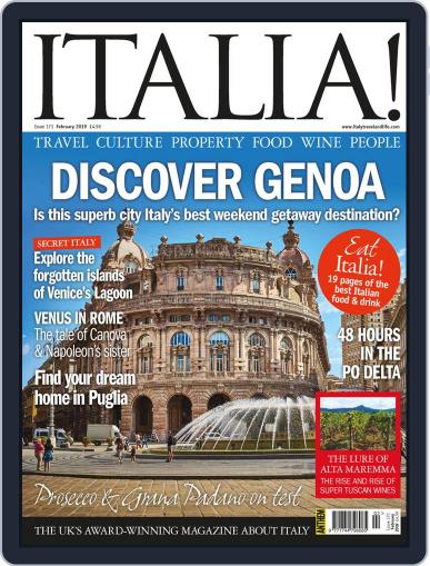Italia February 1st, 2019 Digital Back Issue Cover