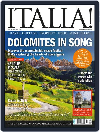 Italia April 1st, 2020 Digital Back Issue Cover