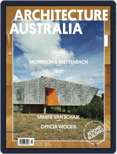 Architecture Australia March 25th, 2012 Digital Back Issue Cover
