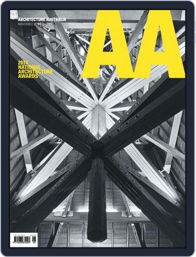 Architecture Australia November 9th, 2014 Digital Back Issue Cover