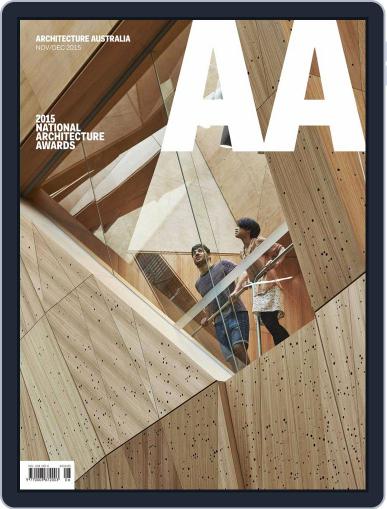 Architecture Australia November 9th, 2015 Digital Back Issue Cover