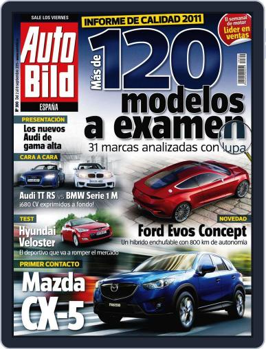 Auto Bild Es September 2nd, 2011 Digital Back Issue Cover